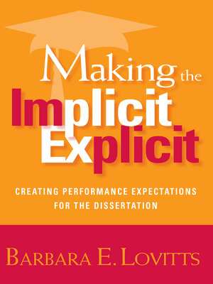 cover image of Making the Implicit Explicit